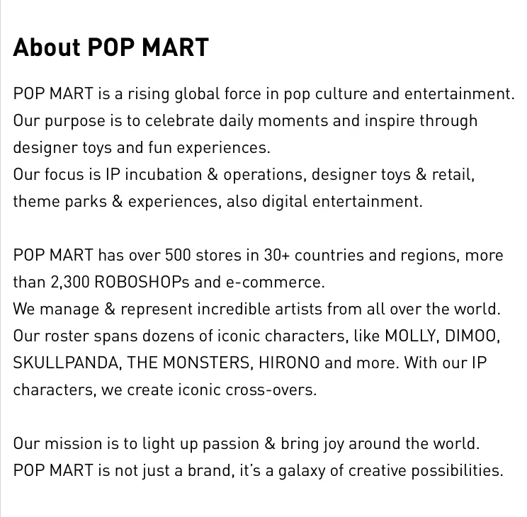 Giới thiệu POP MART