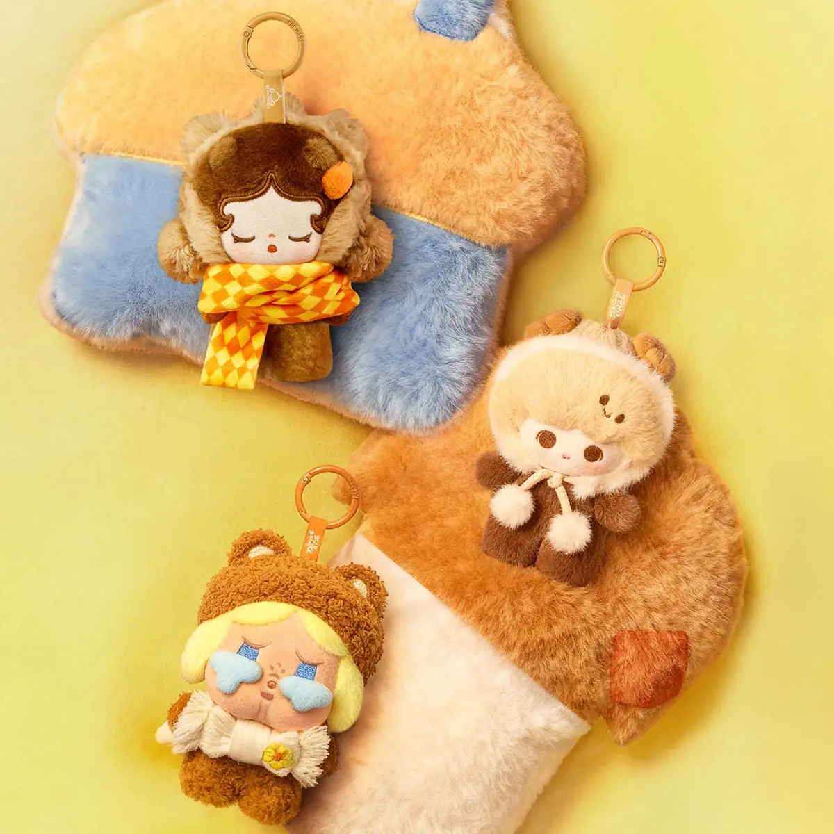 Đồ chơi mô hình nv POP BEAN Fluffy & Cozy Series-Plush Pendant Blind Box - Ảnh 2