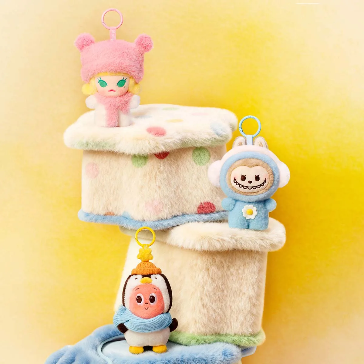 Đồ chơi mô hình nv POP BEAN Fluffy & Cozy Series-Plush Pendant Blind Box - Ảnh 3