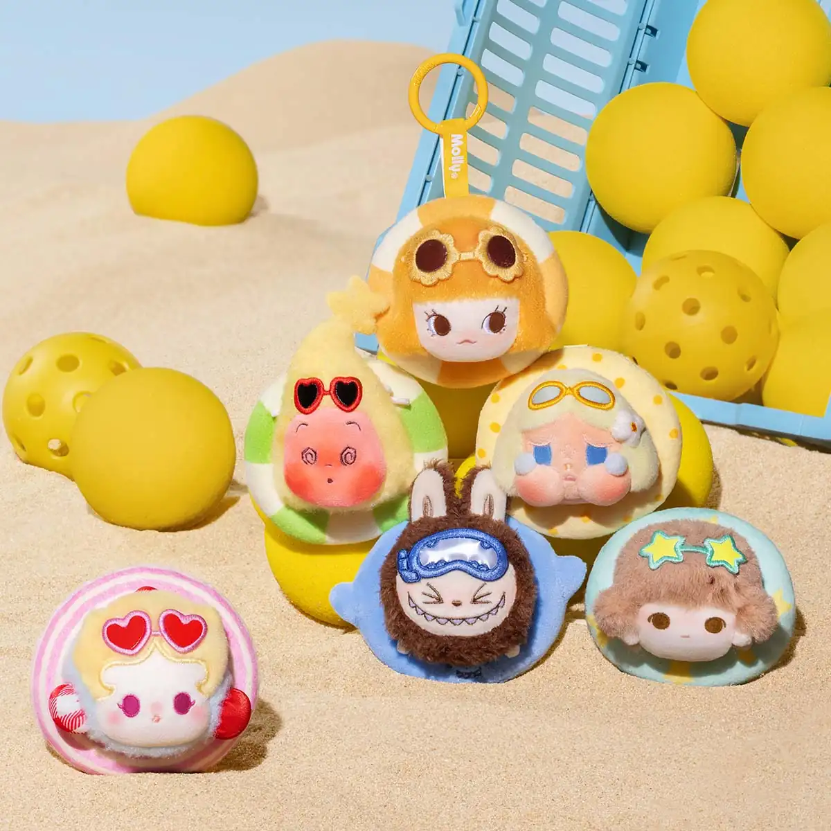 Búp bê hình nhân vật POP BEAN Island Vacation Series Mini Plush Pendant - Ảnh 4